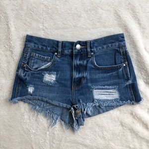 PacSun Bullhead High Rise Jean Shorts
